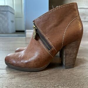 Geox Women’s Brown Leather Booties - Size 7